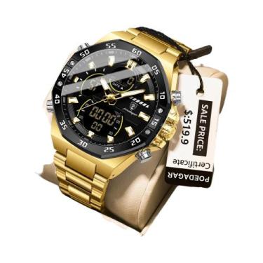 Imagem de Relógio Militar Masculino À Prova D'Água Com LED POEDAGAR Relógio De P