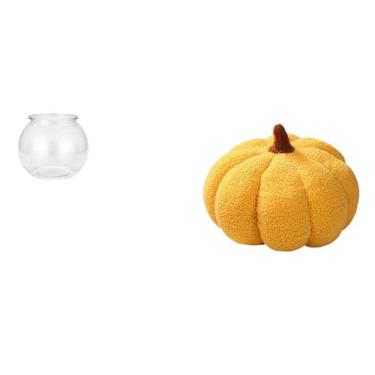 Imagem de Whtkoph Almofada Decorativa Transparente em Formato de Abóbora para Aquário, Vaso, Escritório, Casa, Mesa, Cama, Quarto, Decoração.