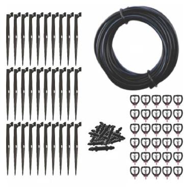 Imagem de Kit Irrigação Micro Aspersor Bailarina Mf2 Completo 100Lph Fácil Insta