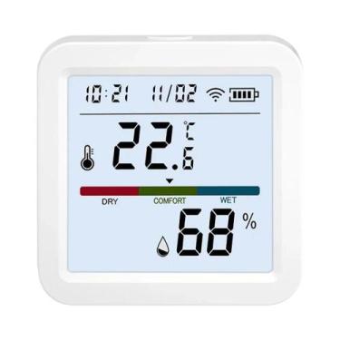 Imagem de Sensor De Temperatura E Umidade Para Casa Inteligente Tuya Zigbee WiFi
