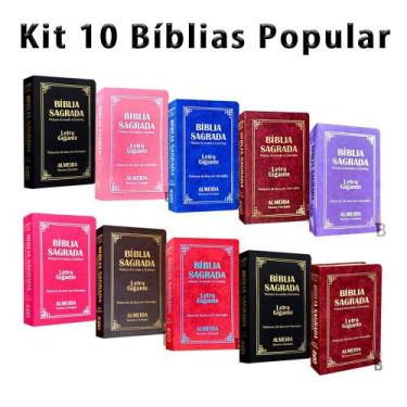 Imagem de Kit 10 Gigante Luxo Popular Variada - Com Harpa - Palavras de Jesus em