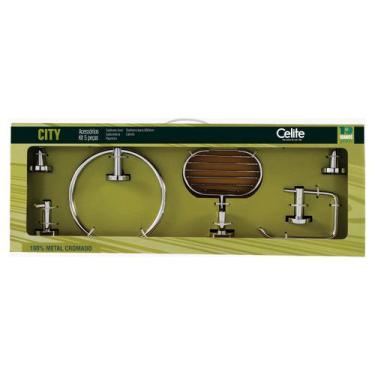 Imagem de Kit de Acessórios 5 peças Celite City Cromado B8007C2CR0