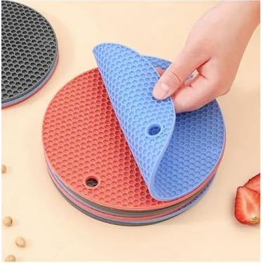 Imagem de Kit 4 Descansos Panela em Silicone Protetor Resistente