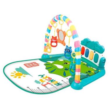 Imagem de Tapete De Atividades Infantil Piano Musical Chocalho Dinossauro Colori