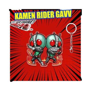 Imagem de Pingente Acrílico Kamen Rider De 6CM Para Crianças, Chaveiro De Mochil