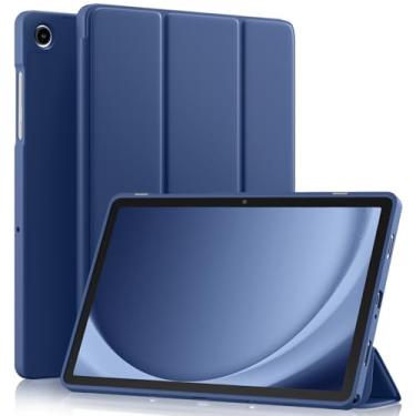 Imagem de Akkerds Compatível com Galaxy Tab A11 Plus 27.9 cm 2026/ A9 Plus 11 polegadas 2023, capa protetora fina de TPU macio com suporte de três dobras e despertar/hibernar automático para Galaxy A11+/A9+ 5G