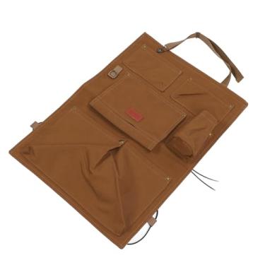 Imagem de Fabater Organizador de Carro para Banco Traseiro, Bolsa de Armazenamento Ajustável à Prova de água para Organização Interior Organizada para Motoristas de Carro (Cáqui)