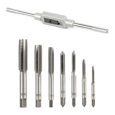 Imagem de Conjunto de 40 peças, ferramentas de rosqueamento métrico/imperial com chave de torneira, kit de rosqueamento manual de precisão para trabalho em metal, MINGPING - Ferramentas essenciais de