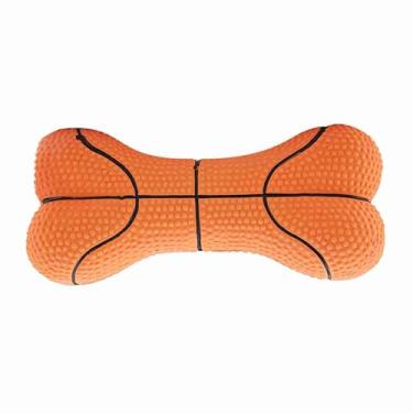 Imagem de Naroote Brinquedo para Cães, Resistente a Mordidas, Osso de Látex Natural, Brinquedos para Mastigar, para Buscar e Jogar Jogos, Ideal para Diversão Interativa Com Animais de Estimação, Material
