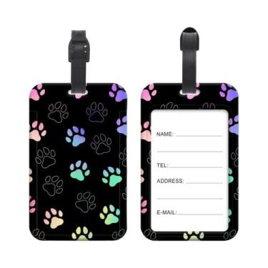 Imagem de Mochila De Viagem Com Estampa De Gatos E Dinossauros, Porta-Cartão De 