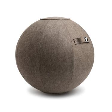 Imagem de YOGIVO Cadeira de bola sentada, cadeira de bola de ioga, cadeira de exercício para mesa de escritório em casa, bola de estabilidade para fitness e pilates, assento de bola de equilíbrio ergonômico com