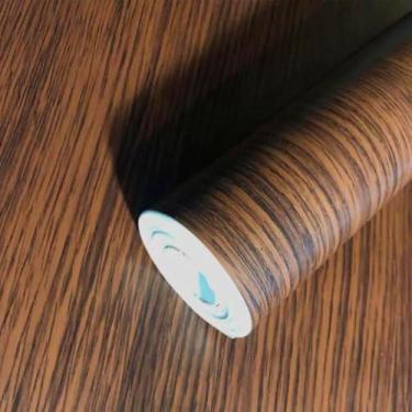 Imagem de Papel De Parede Adesivo PREMIUM Madeira Tabaco 5 metros = 1 Rolo de 5m X 45cm Autocolante Móveis e Parede