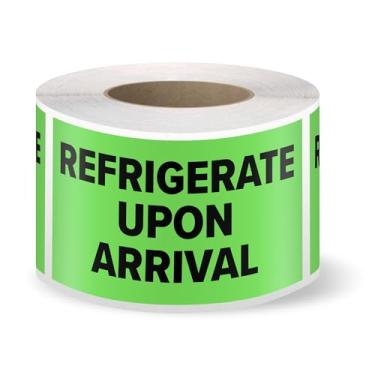 Imagem de LabelHero Etiquetas "Keep Refrigerated" – 500 por rolo – Design arrojado de alta visibilidade para envio, armazenamento frio, produtos perecíveis e conformidade com segurança alimentar