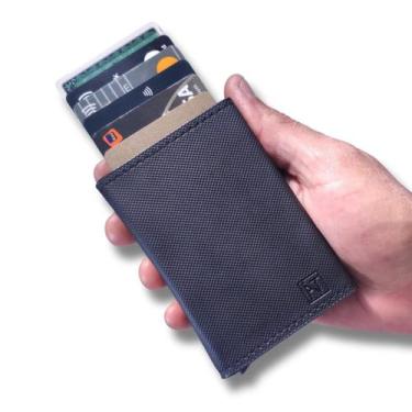 Imagem de Carteira Masculina Porta Cartão Sintetico Exclusive Cor B0SS Desenho D