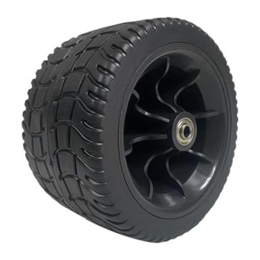Imagem de Generic Roda para Carrinho de Praia de 7 Polegadas - Fácil de Instalar - Peças de Reposição - Rodas Sólidas e Resistentes com Rolamento Suave - Diâmetro de