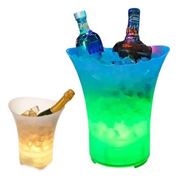 Imagem de Balde de Gelo Caixa de Som Bluetooth Led RGB 5 Litros Alto Falante Spe