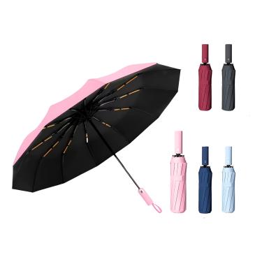 Imagem de Guarda Chuva Automático Reforçado Extra Grande Proteção Cor:Azul Marinho