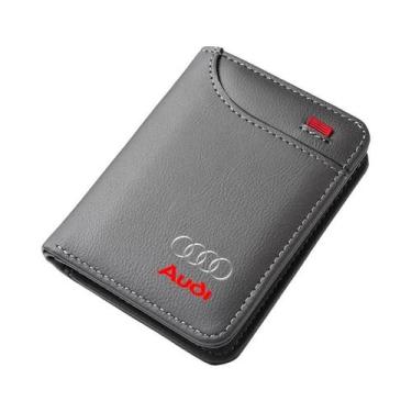 Imagem de Carteira Mini De Couro Para Cartões De Crédito Para Audi A8 Q5 A2 A3 A
