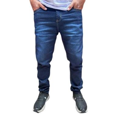 Imagem de calça jeans masculina sarja e masculino slim skinny top com lycra sarj
