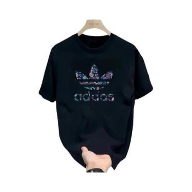 Imagem de Camiseta Masculina Slim Fit De Algodão Verão 2025 Manga Curta Gola Red