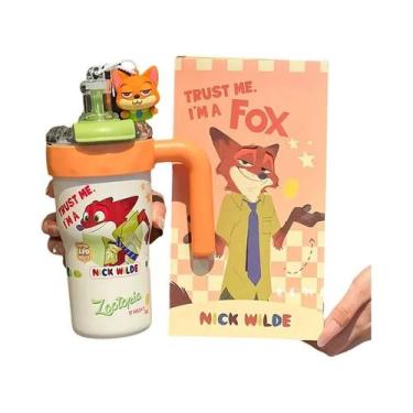 Imagem de Copo Térmico Zootopia Judinik De Grande Capacidade Com Canudo, Criativ