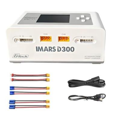 Imagem de Carregador de bateria Lipo, Gens Ace Charger IMARS D300 G-Tech Series Smart Dual Lipo Balance Charger 16A AC 300W DC 700W (350W*2) Carregador de bateria RC para baterias Lipo 1s~6s Life NiCd MH LiHV