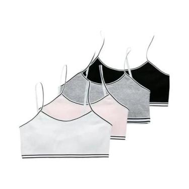 Imagem de Conjunto De Sutiãs E Calcinhas De Algodão Para Meninas, Sem Fio, Para 