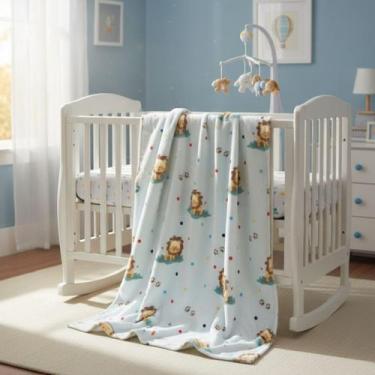 Imagem de Cobertor Bebê Antialérgico Grosso Kyor Plus Baby Jolitex 0,90x1,10m Qu