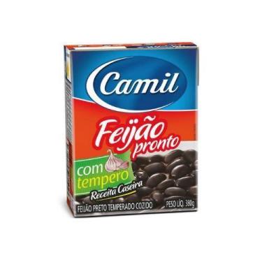 Imagem de Feijão preto temperado e cozido 380g Camil
