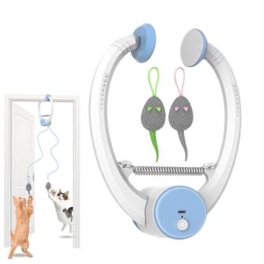 Imagem de Brinquedos internos para gatos – provocador eletrônico de enriquecimento, brinquedos eletrônicos automáticos para gatinhos – para uso interno, exercícios, alívio do tédio, liberação de energia