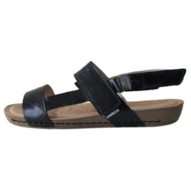 Imagem de Sandália Papete Confort Couro Macio Ajuste no Velcro-Feminino