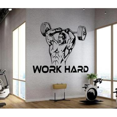 Imagem de Adesivo de parede  academia e musculação  - Ambiente dekorado, 80cm, p