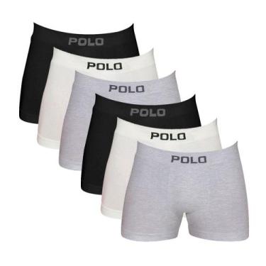 Imagem de Kit 6 Cuecas Boxer Polo 781 Algodão - Sortido - POLO STAR, Sortido, GG