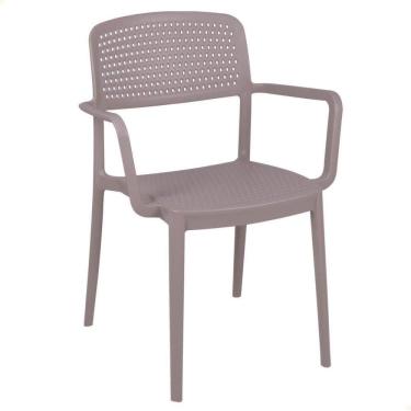 Imagem de Cadeira Serena Tramontina Em Polipropileno Camurça Com Braços 92097210