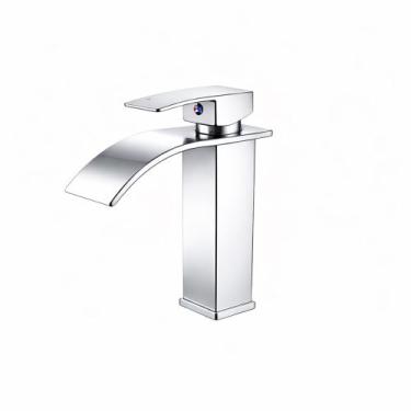 Imagem de Torneira Misturador para Banheiro e Lavatório Cascata de Bancada Bica 