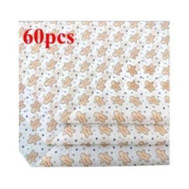 Imagem de Papel De Embalagem De Presente De Natal Com Estampa De Biscoito De Gen