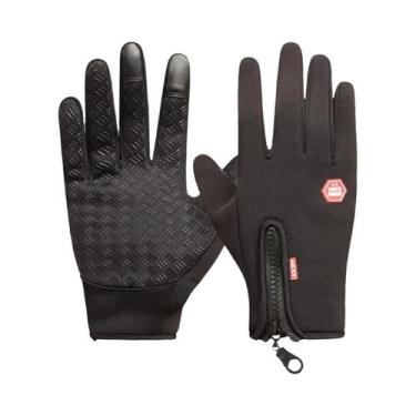 Imagem de Luvas De Ciclismo Masculinas De Inverno Com Tela Sensível Ao Toque, Qu