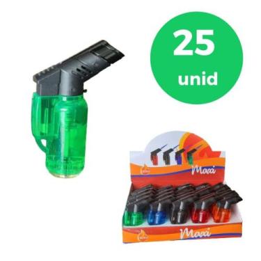 Imagem de 25 Mini Macarico Portatil Recarregável - Caixa Fechada - ChamaWill