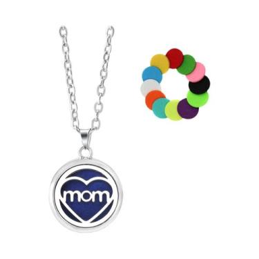 Imagem de Colar Difusor De Óleo Essencial Em Aço Inoxidável Para Mulheres, Pinge