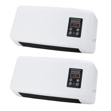 Imagem de Aquecedor Kit 2 Uni Climatizador  3 em 1 Ventilador de Parede Refrigera Seca Roupa Controle Remoto Ajuste de Temperatura