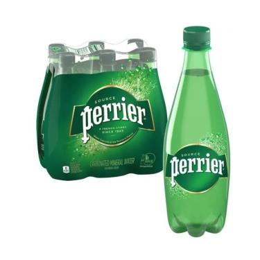 Imagem de ÁGUA PERRIER MINERAL COM GÁS GARRAFA PET 500ML PACK C/6UNID