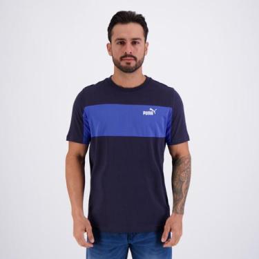 Imagem de Camiseta Puma Ess Block Tee Marinho, G
