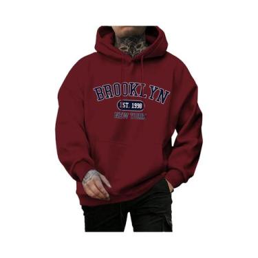 Imagem de Moletom Masculino Oversize Com Estampa Brooklyn Est 1998 Nova York, Es