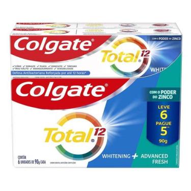 Imagem de Creme Dental Para Branqueamento Colgate Total 12 Whitening & Advanced 