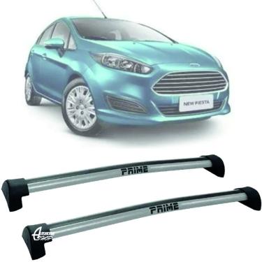 Imagem de Rack Teto Aluminio Prime Ford New Fiesta 13-19 Prata PR048