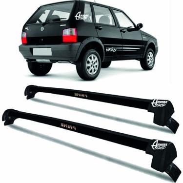 Imagem de Rack Teto Aluminio Prime Fiat Uno Way 2pts 01-14 Preto PR112