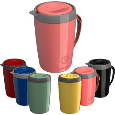 Imagem de Jarra Térmica com Tampa 2litros para Chá Suco Água Unitermi