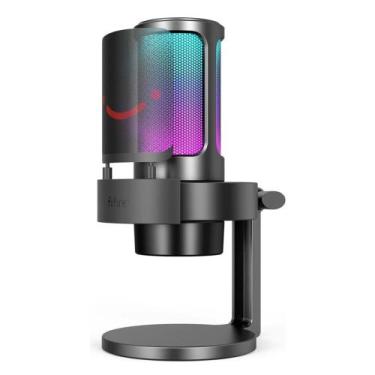Imagem de Microfone Fifine Ampligame Condensador Cardioide Led Rgb Profissional 