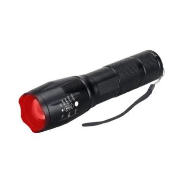 Imagem de Lanterna Tática Verde Para Caça, LED Recarregável via USB, Zoomável, 5