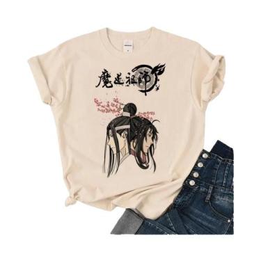 Imagem de Camiseta Feminina Solta Com Gola Redonda Mo Dao Zu Shi, Manga Japonesa